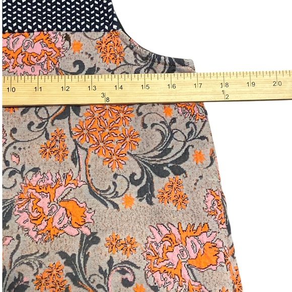 Orange and Black Floral Tank Top - Picture 4 of 7